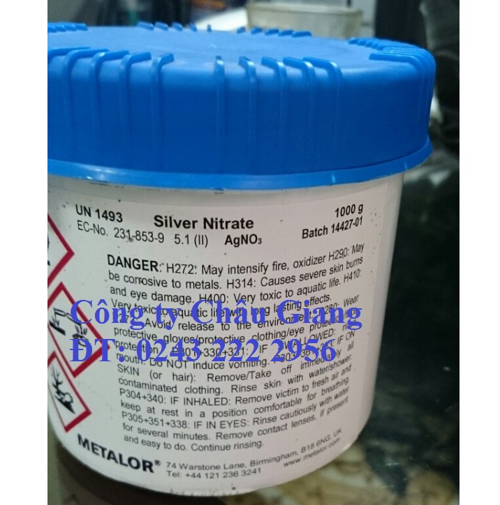Bạc nitrat AgNO3 thụy sỹ