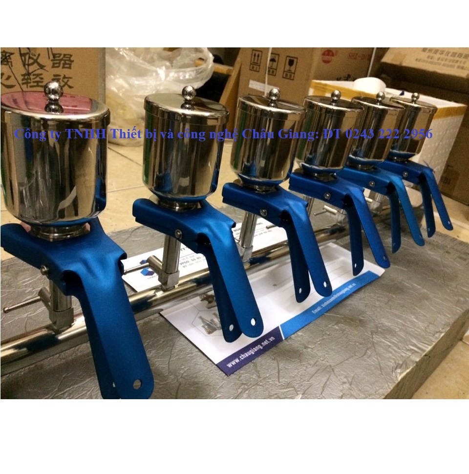 Phễu lọc vi sinh 6 vị trí INOX