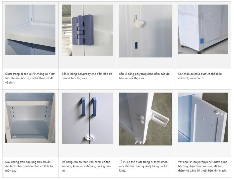 Tủ đựng hóa chất chống ăn mòn Model: ZYP0030